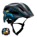 Bild in Galerie-Betrachter laden, Crazy Safety Bicycle helmet Black/green / M (54-58cm) Graffiti Splash children's helmet with light