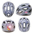 Bild in Galerie-Betrachter laden, Crazy Safety Bicycle helmet Heartbeat Stripes children's helmet with light