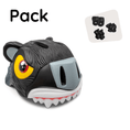 Bild in Galerie-Betrachter laden, Crazy Safety Bicycle helmet Product bundle: Black Panther Bicycle Helmet, and Protective Gear for Children