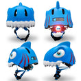 Bild in Galerie-Betrachter laden, Crazy Safety Bicycle helmet Product bundle: Blue shark Bicycle Helmet & Protective Gear for Children
