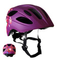 Bild in Galerie-Betrachter laden, Crazy Safety Bicycle helmet Purple Heart / M (54-58cm) Heartbeat Stripes children's helmet with light