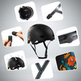 Bild in Galerie-Betrachter laden, Crazy Safety Bicycle helmet RAMPAGE skater bicycle helmet - Belle
