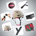 Bild in Galerie-Betrachter laden, Crazy Safety Bicycle helmet RAMPAGE skater bicycle helmet - Belle