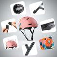 Bild in Galerie-Betrachter laden, Crazy Safety Bicycle helmet RAMPAGE skater bicycle helmet - Belle
