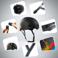 Bild in Galerie-Betrachter laden, Crazy Safety Bicycle helmet RAMPAGE skater bicycle helmet - Urban