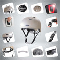 Bild in Galerie-Betrachter laden, Crazy Safety Bicycle helmet Vertigo urban bicycle helmet with front and rear lights