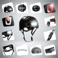 Bild in Galerie-Betrachter laden, Crazy Safety Bicycle helmet Vertigo urban bicycle helmet with front and rear lights