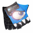 Bild in Galerie-Betrachter laden, Crazy Safety Bicycle gloves Blue Cycling gloves with reflective eyes
