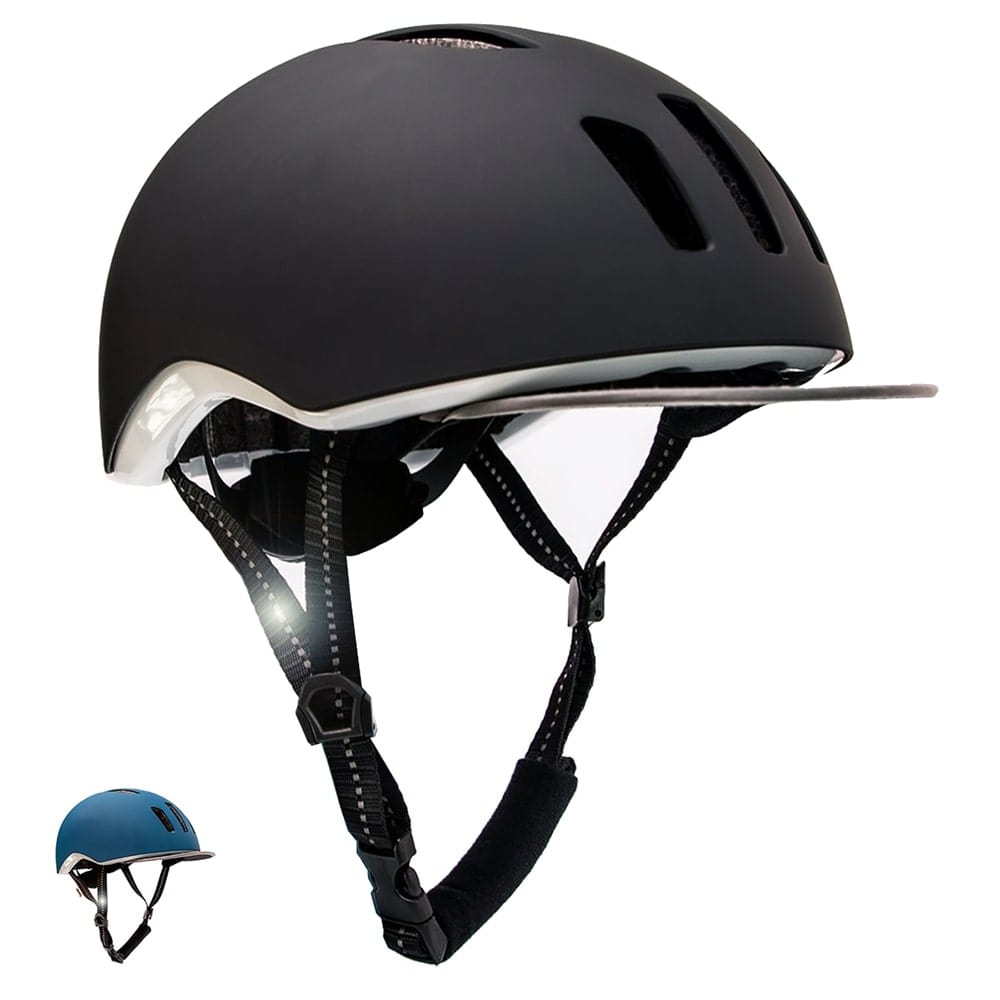 Crazy Safety Bicycle helmet Black / M (53-59cm) METRO urban bicycle helmet with light