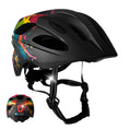 Bild in Galerie-Betrachter laden, Crazy Safety Bicycle helmet Black Splash / M (54-58cm) Wild Brush children's helmet with light
