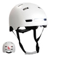 Bild in Galerie-Betrachter laden, Crazy Safety Bicycle helmet Matte white / M (54-57cm) Vertigo urban bicycle helmet with front and rear lights
