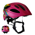 Bild in Galerie-Betrachter laden, Crazy Safety Bicycle helmet Pink Splash / M (54-58cm) Wild Brush children's helmet with light
