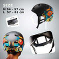 Bild in Galerie-Betrachter laden, Crazy Safety Bicycle helmet RAMPAGE skater bicycle helmet - Belle
