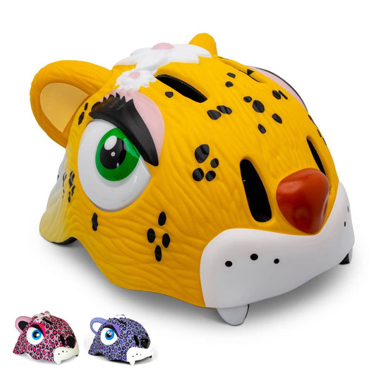 Crazy Safety Bicycle helmet Yellow / S (49-55cm) Leopard bicycle helmet