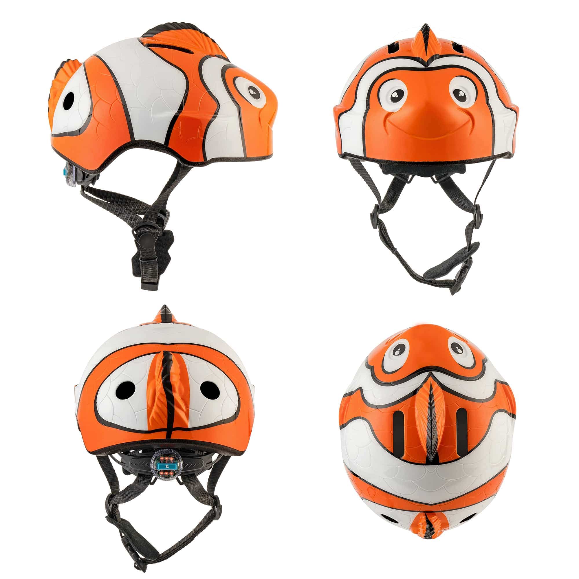 Orange Clownfisch Fahrradhelm