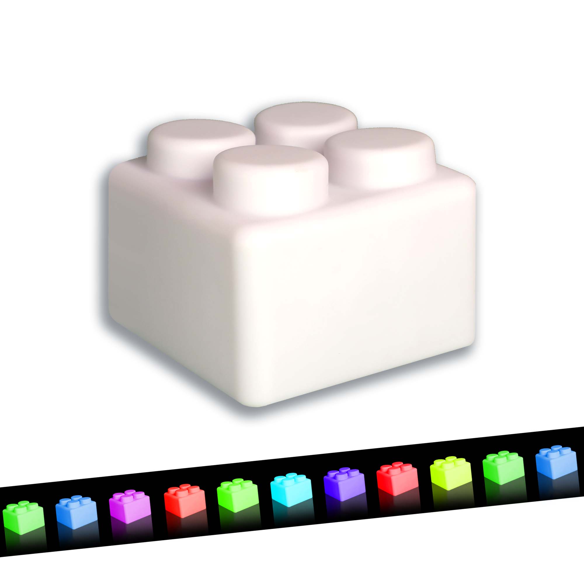 Baustein LED-Lampe - Mehrfarbig